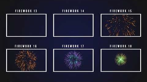Fireworks - After Effects Template