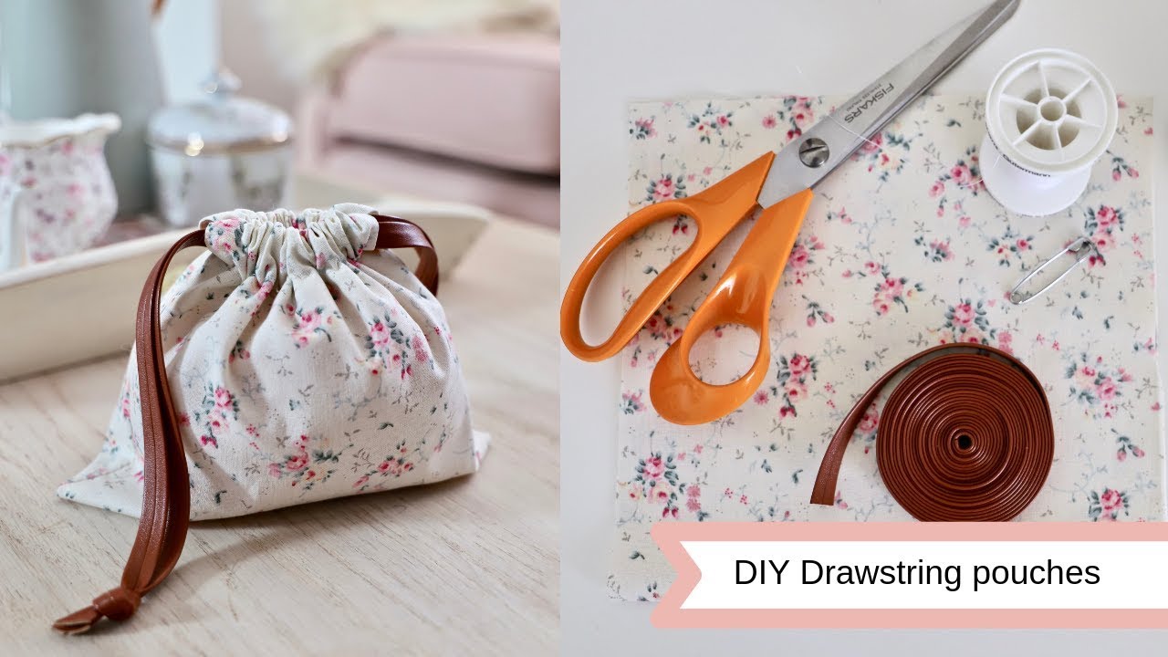 Easy Drawstring Bag Sewing Tutorial - YouTube