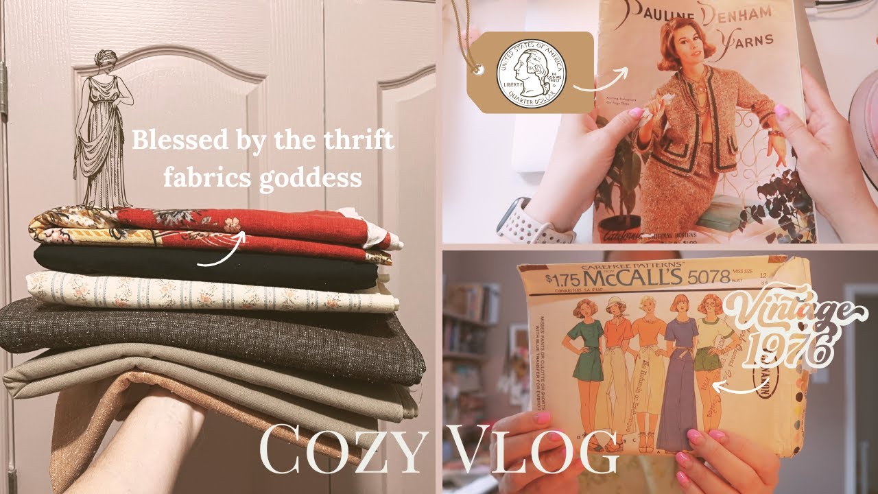 The Summer Edit #8 // From Creative Block to Fabric Jackpot ✂️// Sewing & Thrifty Vlog ❤️