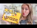 IS GRAZE BOX WORTH THE MONEY? COME TASTE GRAZE SNACKS WITH ME-HEALTHY PROTEIN FLAPJACKS- LOTTE ROACH