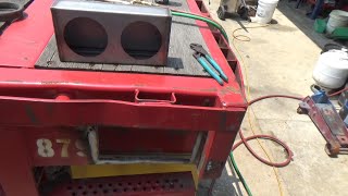 Replace tail light boxes on a semi trailer and rewiring lights.