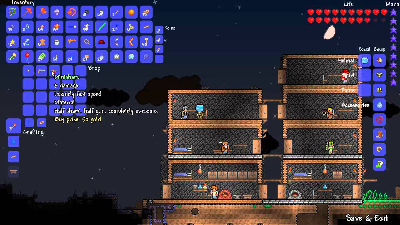 Terraria - Getting the Arms Dealer to move in! 