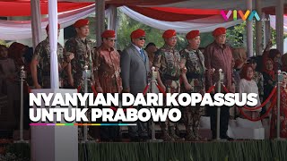 Kopassus HUT ke-72, Persembahkan Lagu untuk Prabowo