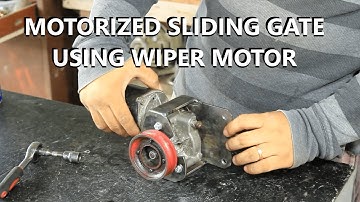 DIY Gearless Electric Sliding Gate Using Wiper Motor || SEK AUSTRIA
