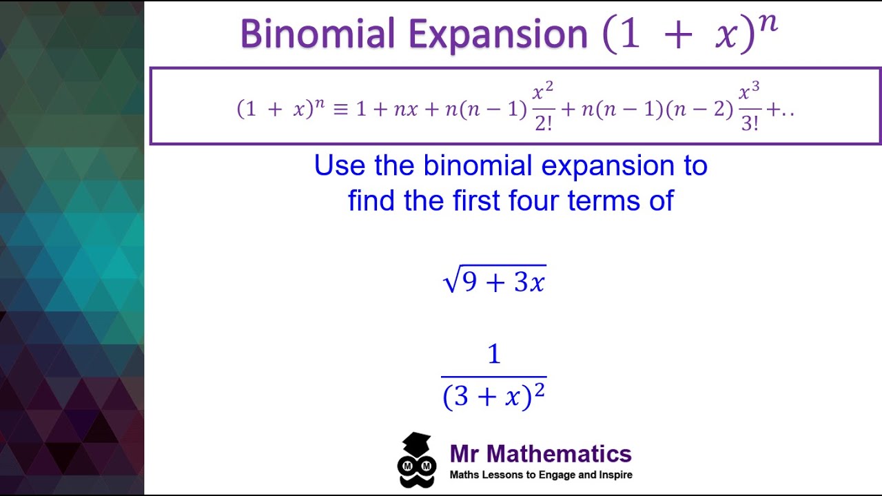 Binomial Expansion With Negative And Fractional Powers Mr Mathematics