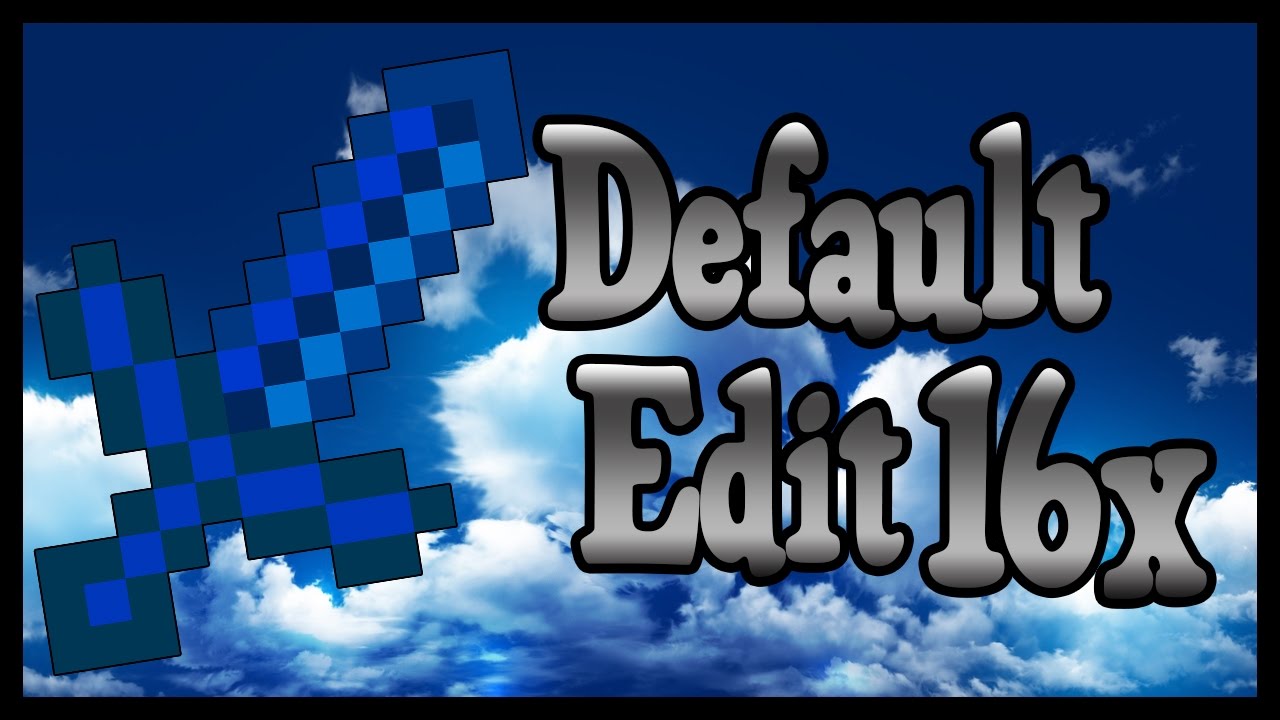 MINECRAFT PVP TEXTURE PACK - DEFAULT BLUE EDIT 16x NO LAG 1.7.X/1.8.X ...