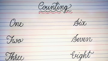 How to write numbers in cursive writing tutorial |veemeek