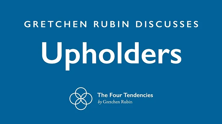 Gretchen Rubin discussing "Upholders"