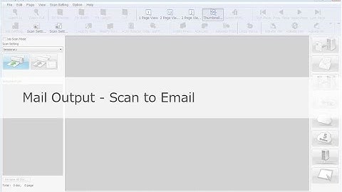 Panasonic "Image Capture Plus" Demo - Mail Output-Scan to Email