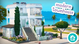 Modern San Sequoia Townhouse 🌳 || The Sims 4 Speed Build: Growing Together