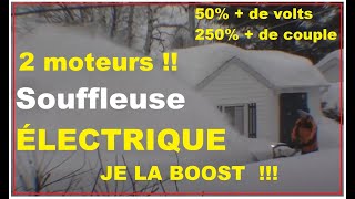 JE BOOST MA SOUFFLEUSE ÉLECTRIQUE !!