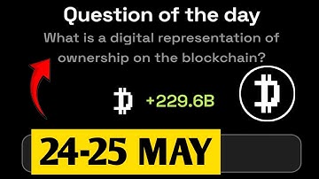 What is a digital representation of ownership on the blockchain? | Dropee Question Of Day | 24 May