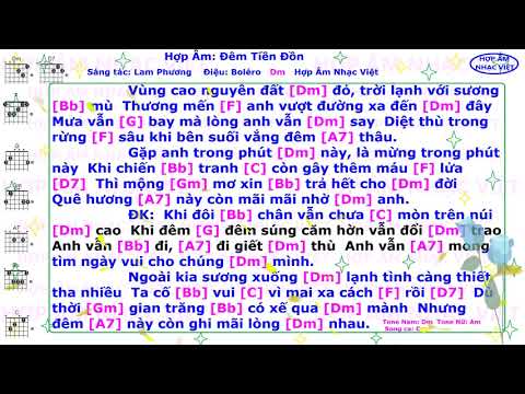 Video Hợp âm | Đêm tiền đồn | Dm | Hợp Âm Nhạc Việt - youtube