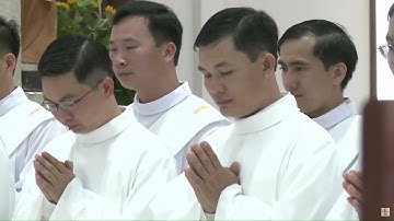 Đức cha Gioan Đỗ Văn Ngân huấn đức Cộng Đoàn và Các Tiến Chức Linh Mục và Phó tế | Lễ Truyền Chức