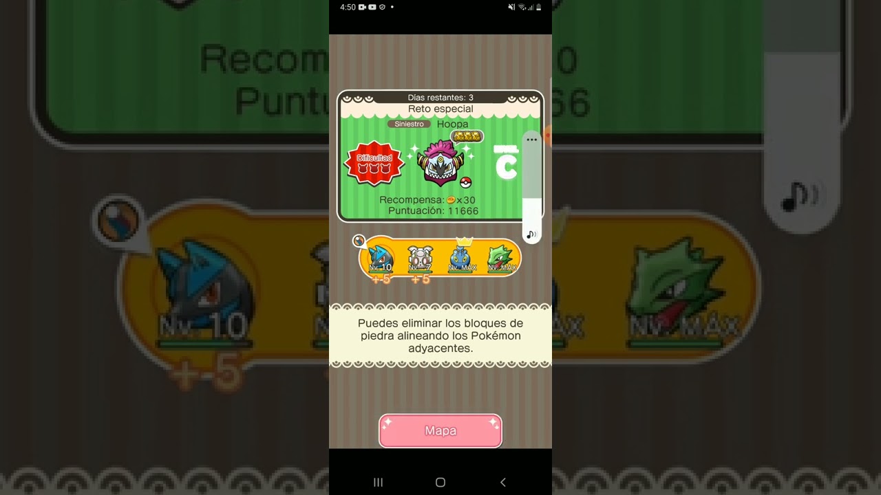 pokemon shuffle/hoopa (desatado)capturado