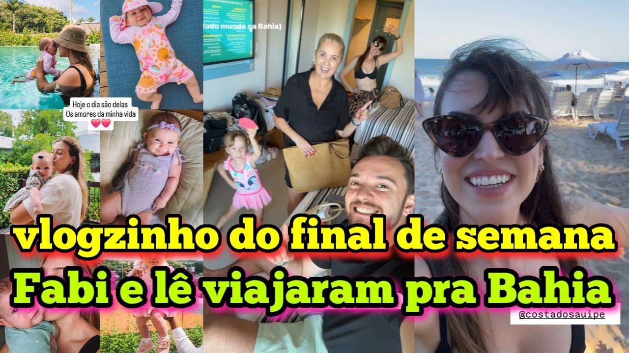 Família santina, domingou Fabi e lê viajaram pra Bahia, vlogzinho do dia da família.