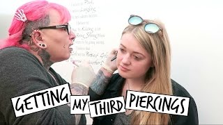 Getting My Third Lobe Piercings | Emily Steele