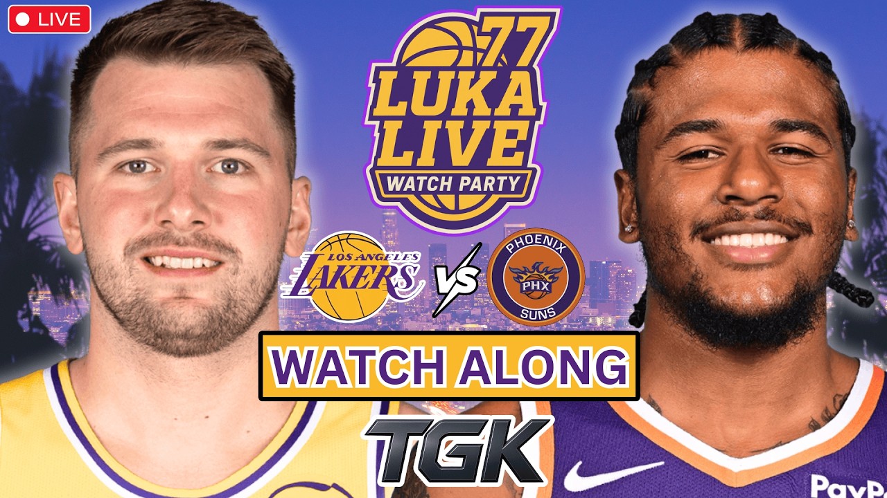 LAKERS vs SUNS | Watch Along + Play by Play Reactions | Luka Live