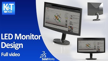 Solidworks 003 (Design and rendering of an LED monitor)