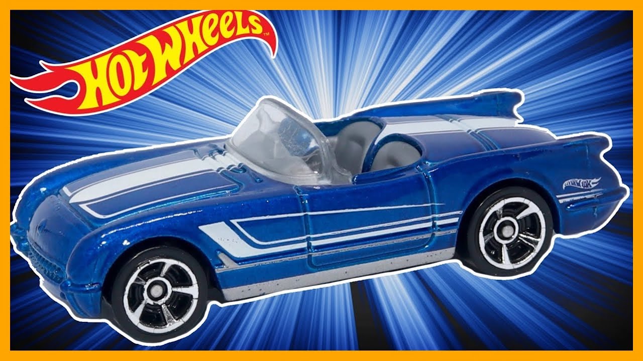 HOT WHEELS '55 Corvette (New Color) REVIEW - YouTube.