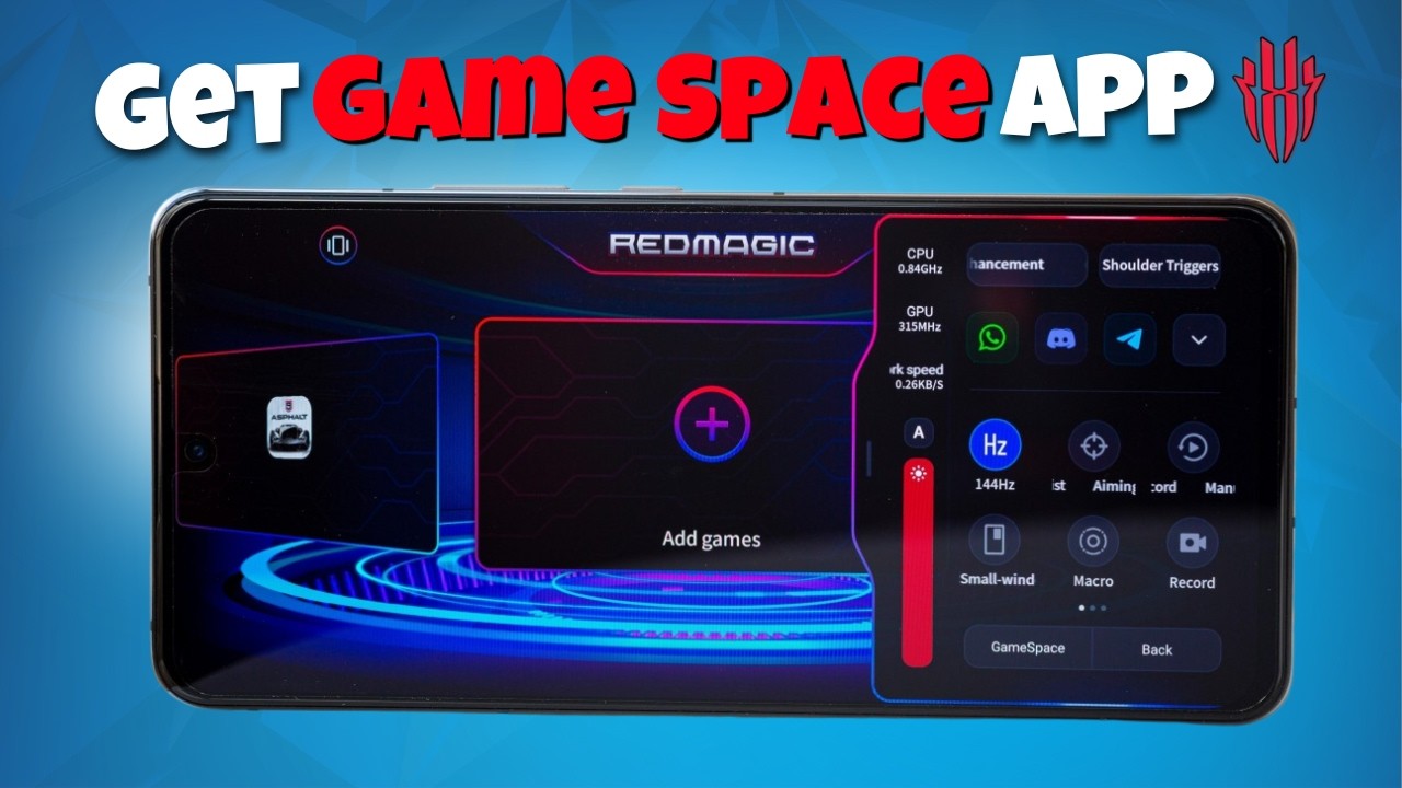 How to Install Game Space Red Magic Apk || Game Space App