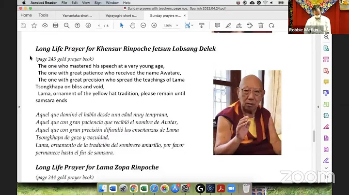Sunday Dharma Connections Preparing for Khensur Ri...