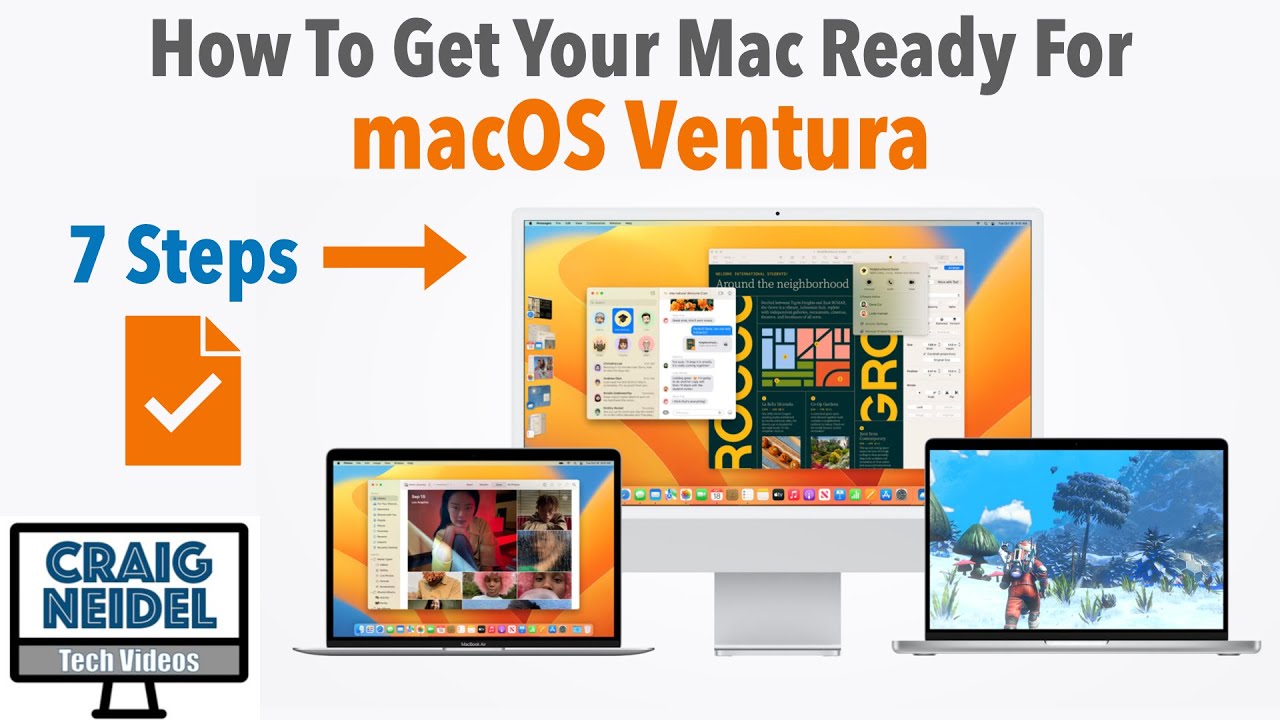 How To Get Computer Ready For macOS Ventura Upgrade - YouTube