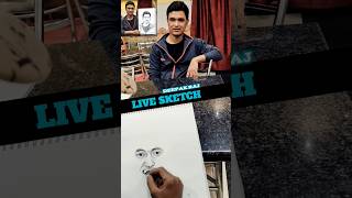 A BEAUTIFUL LIVE PENCIL SKETCH done by DEEPAK RAJ