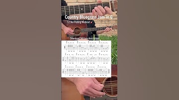 Country Bluegrass Jam in G – 12 Bar Picking Workout #bluegrass #guitarplaying #country