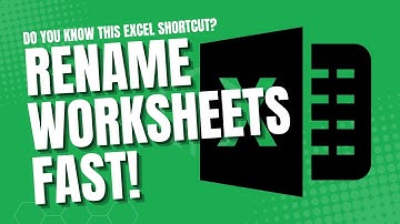 Rename Excel Spreadsheets FAST!