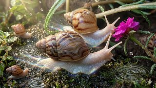 The Rare Life of Albino Snails | Harmony in the Slow Micro-World