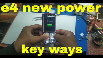 Qmobile e4 new power key ways