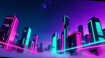 Velvet Neon Night Drive – Cosmic Ambient Music Visualizer (Official Video)