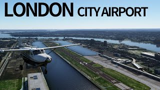 Flight Simulator 2020 London City Airport Marketpalece 4K Ultra Graphics Eglc