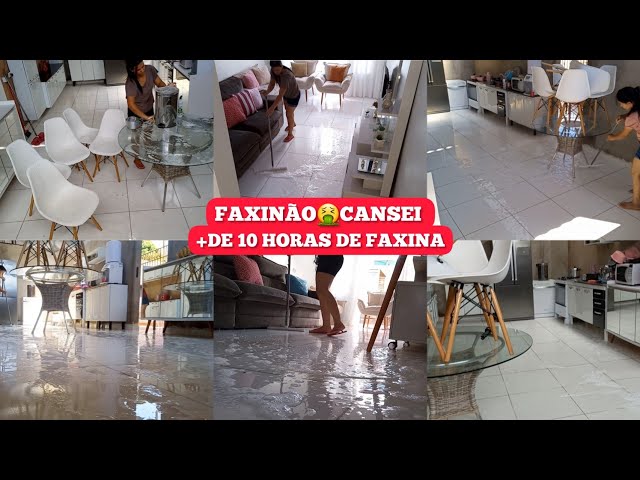 FAXINA COMPLETA PESADA🤮+DE 10 HORAS FAXINANDO/JOGUEI ÁGUA LAVEI TUDO +ROTINA+ORGANIZAÇÃO+PASSEIO class=