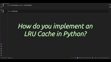 How do you implement an LRU #cache in Python? How to Build an LRU #cache in Python Without Breaking