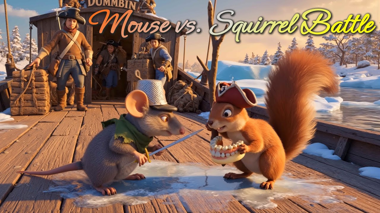 The General's Teeth: Mouse vs. Squirrel Battle 🐭⚔️ A Revolutionary War Adventure | 3D Animation✨
