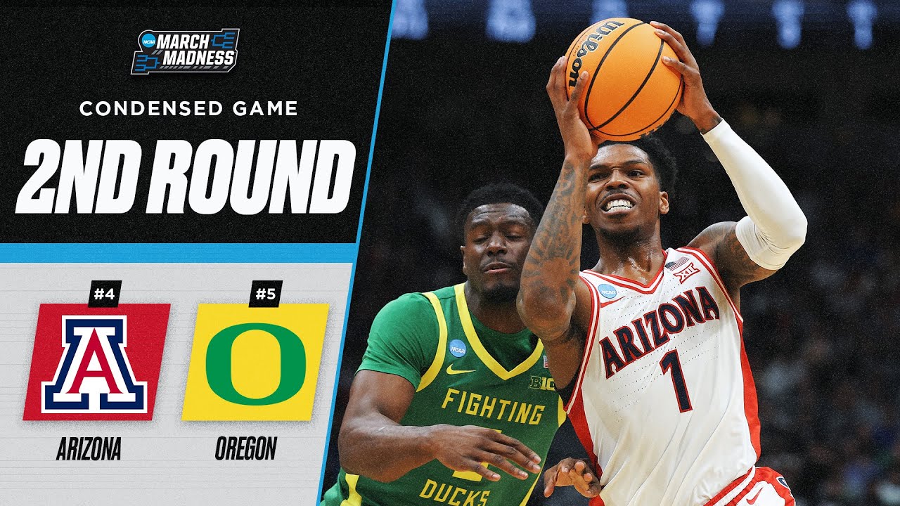 Arizona vs. Oregon - Second round NCAA tournament extended highlights