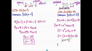 Algebra 2 - Unit 6 - Day 5 - Solving Rational Equations