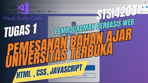 Tugas 1 - pemrograman berbasis web - STSI4209