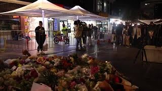 Flowers Left at Sydney Mall in Tribute to Attack Victims