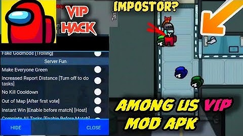 Among us Mega Mod hack | Always imposter , Wall hack , no kill cooldown & more