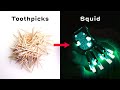 Turning Toothpicks into a Glow Squid