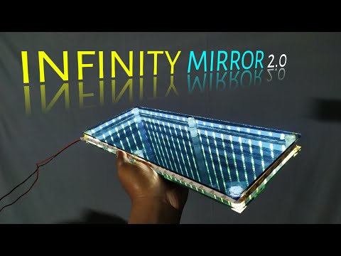 How to make INFINITY MIRROR for home decoration