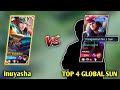 INUYASHA VS TOP 4 GLOBAL SUN - MLBB