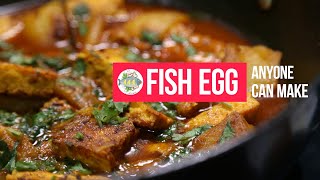 How to make Fish Egg Curry ,anyone can make this recipe | Fish Egg Dhoka recipe | Bengali Macher Dim