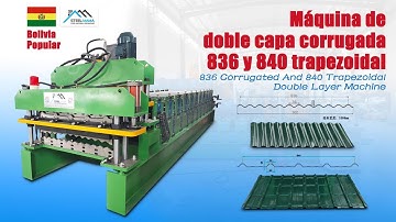 836 Corrugated And 840 Trapezoidal Roofing Sheet Double Layer Machine