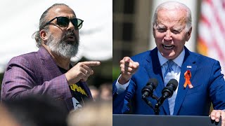 'Sit down': Father of Parkland shooting victim interrupts Biden during gun safety law ceremony