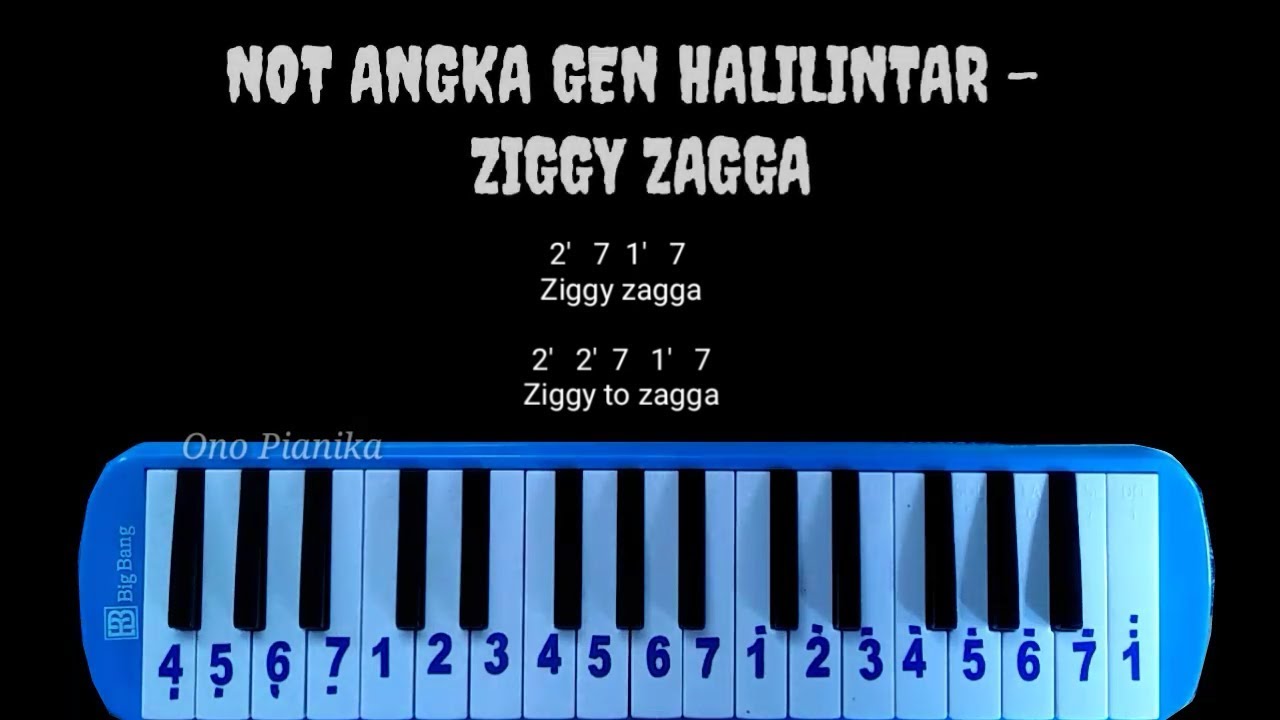 Not Pianika Gen Halilintar Ziggy Zagga Chords Chordify