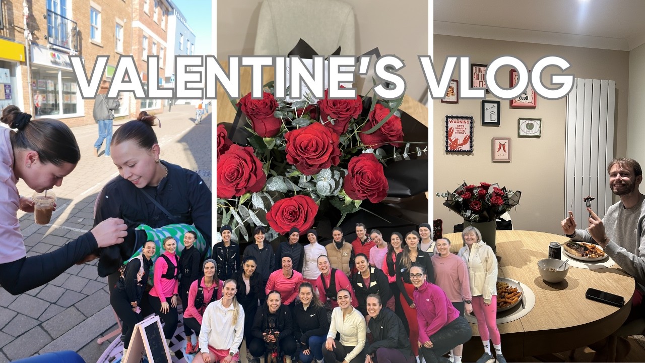 VALENTINES VLOG | RUN CLUB | AT HOME DATE NIGHT | WHOLESOME WEEKEND VIBES | VPW